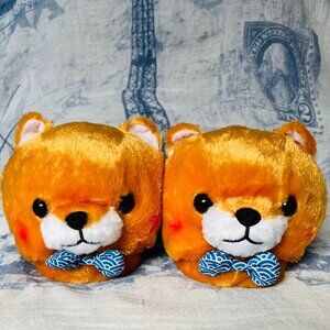 Amuse Mameshiba Brothers Shiba Inu Dog Slippers
